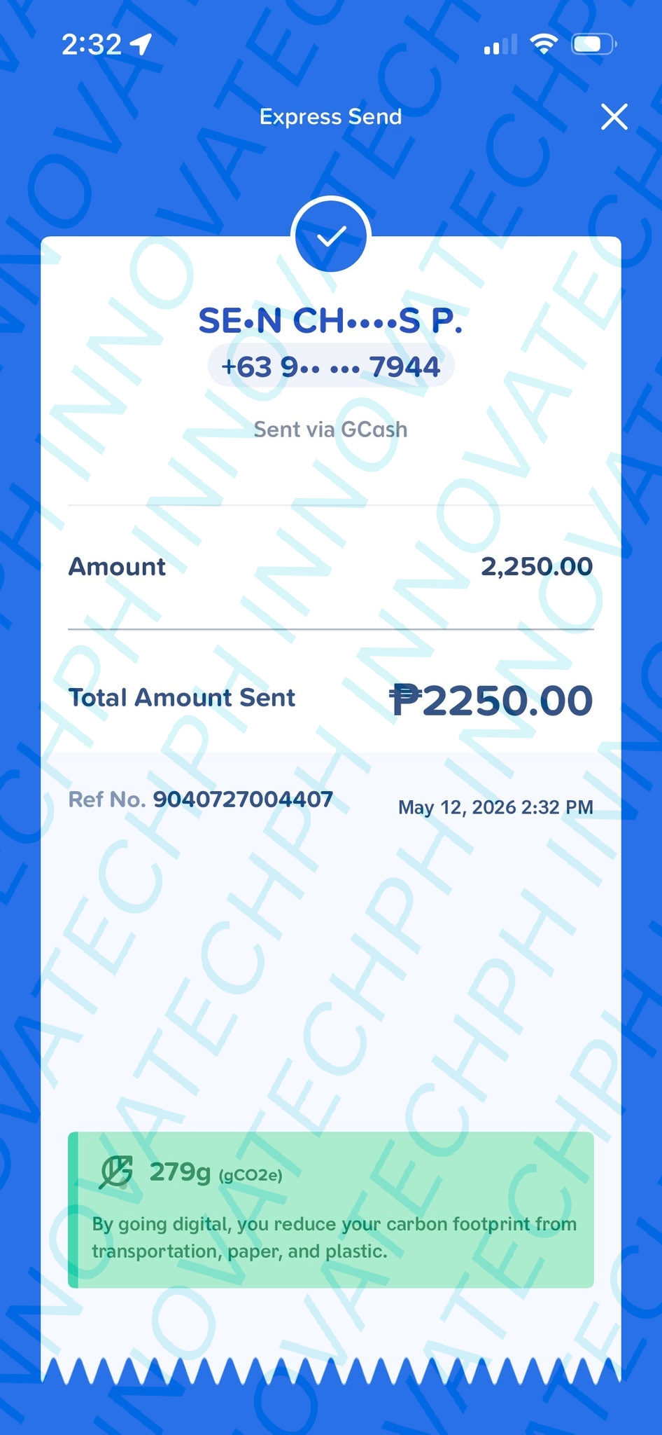 Receipt Proof
