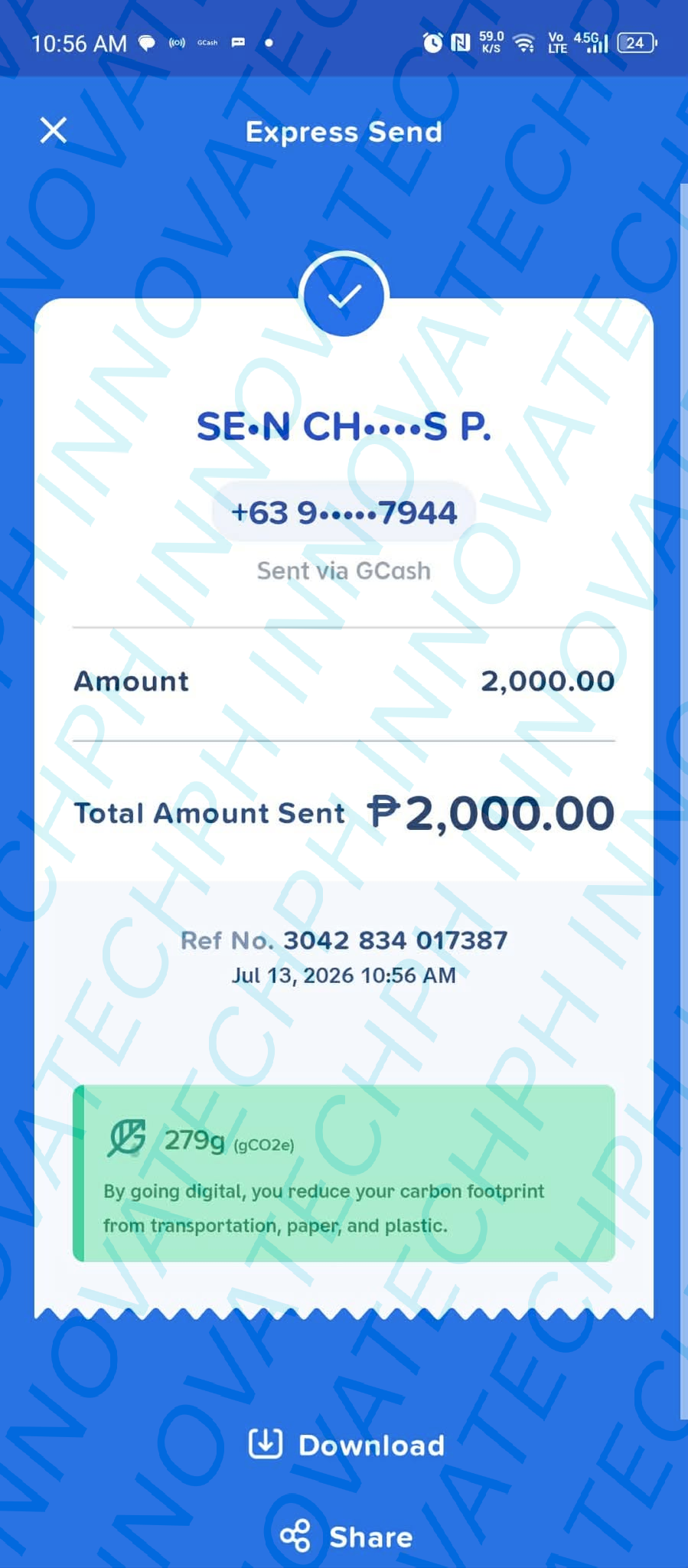 Receipt Proof