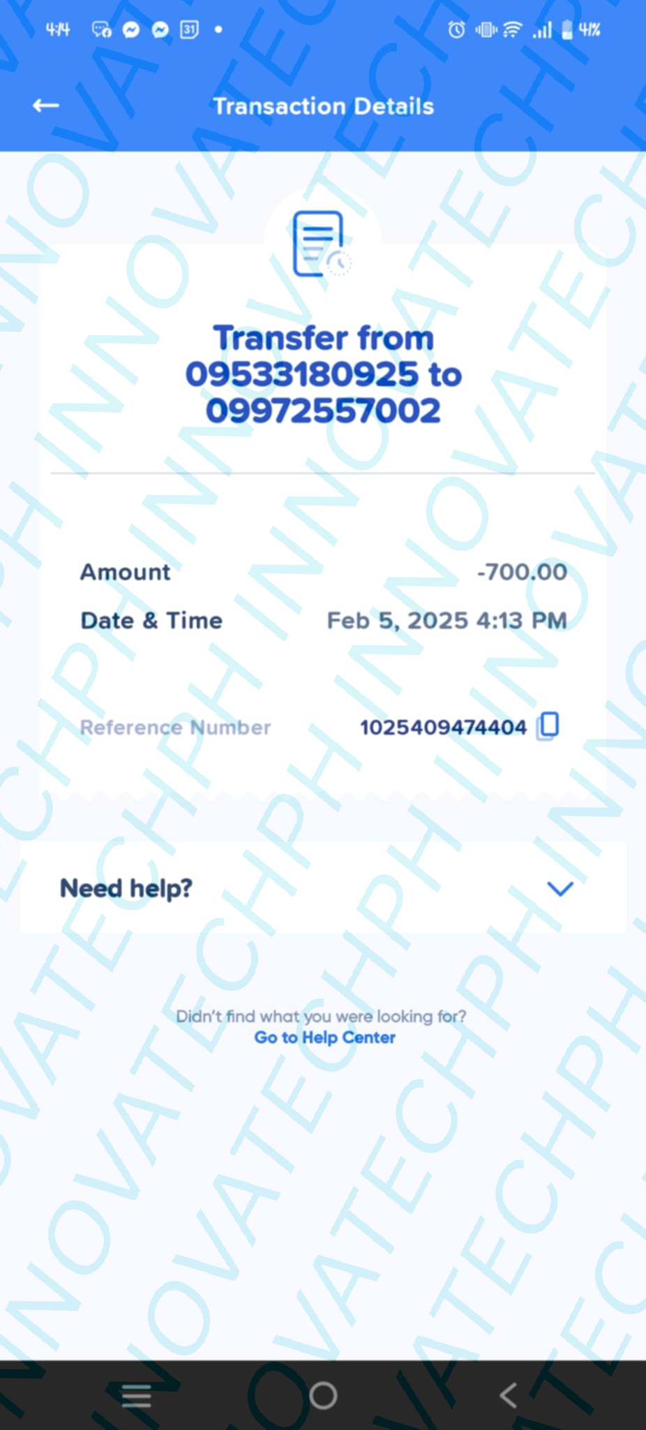 Receipt Proof