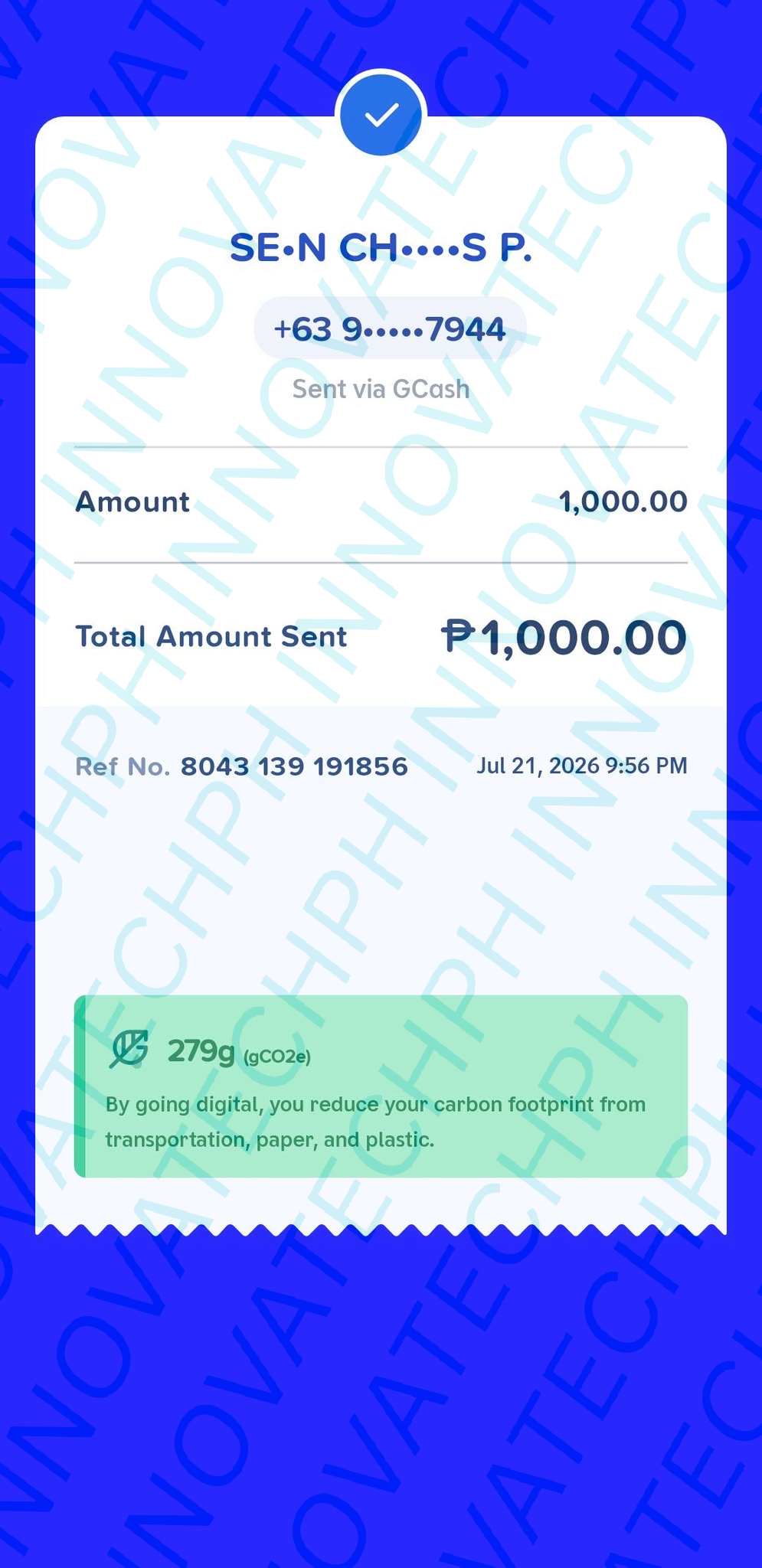 Receipt Proof