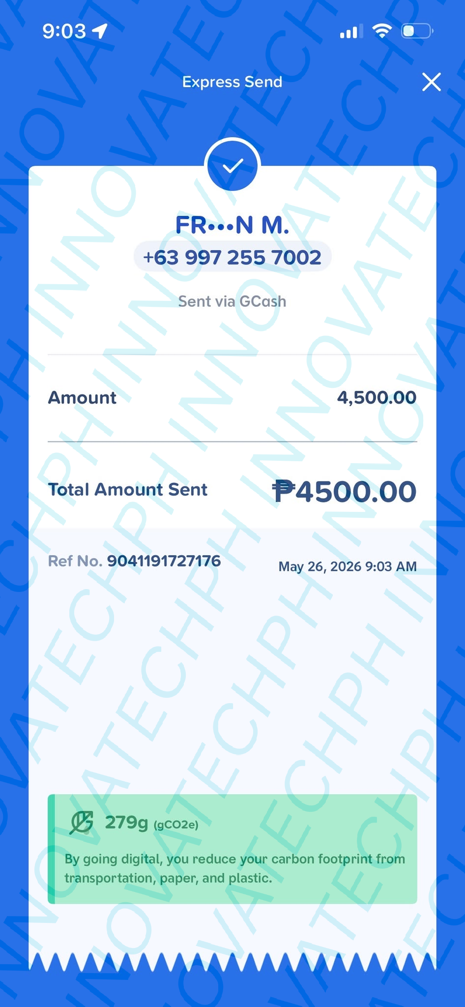 Receipt Proof