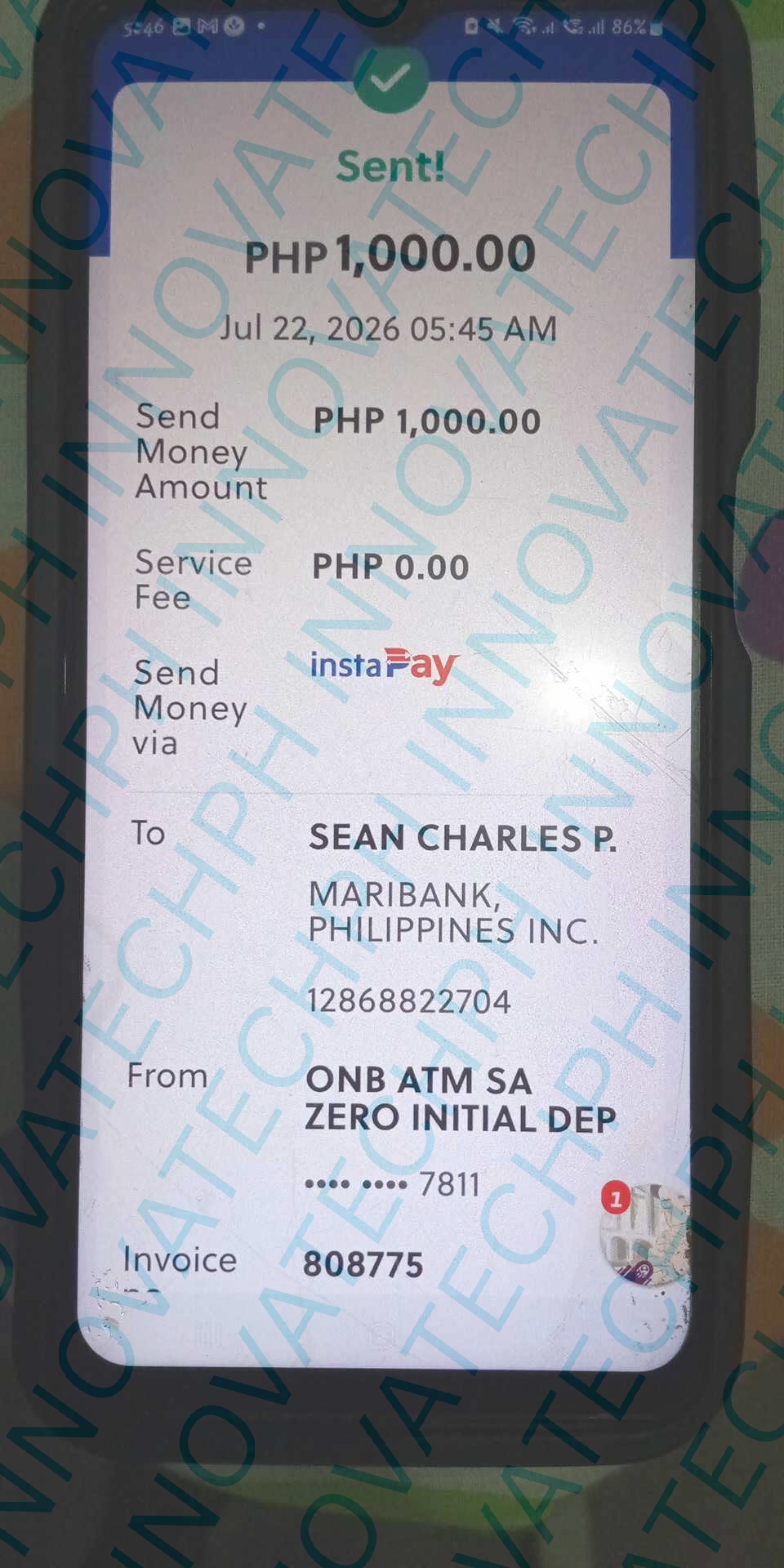 Receipt Proof