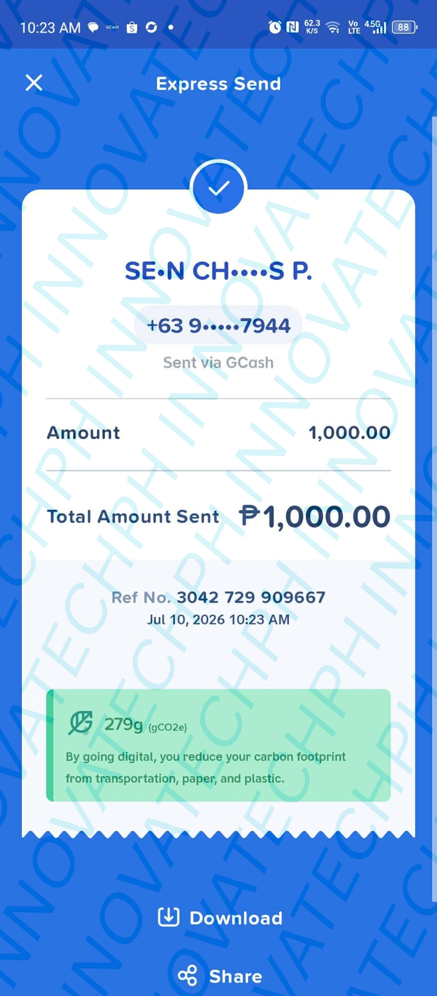 Receipt Proof