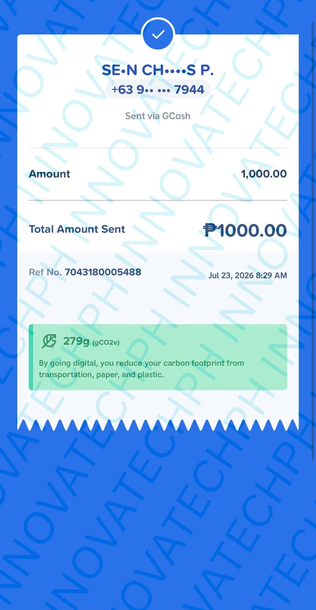 Receipt Proof