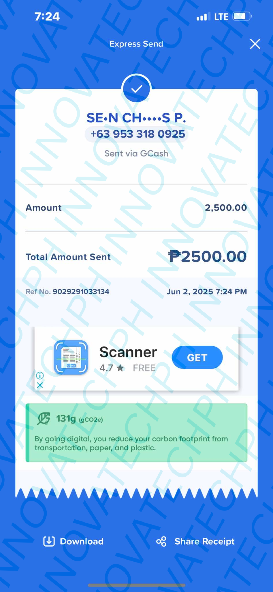Receipt Proof