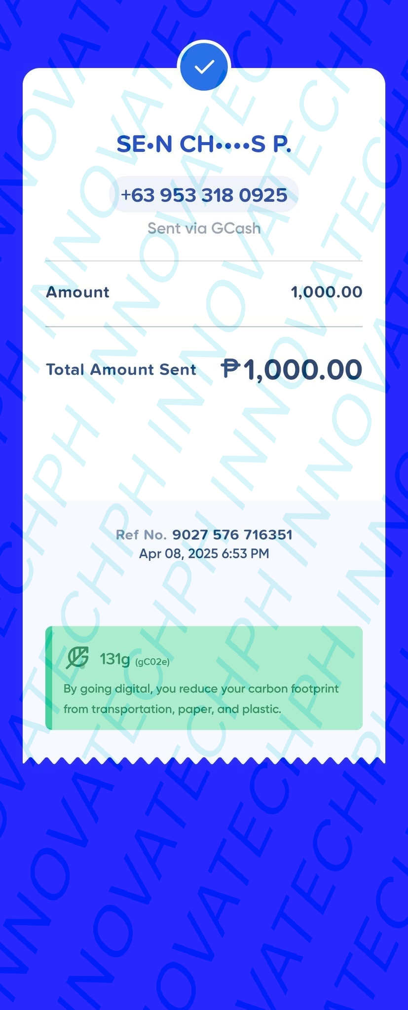 Receipt Proof