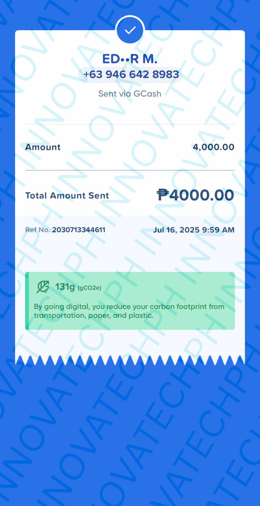 Receipt Proof