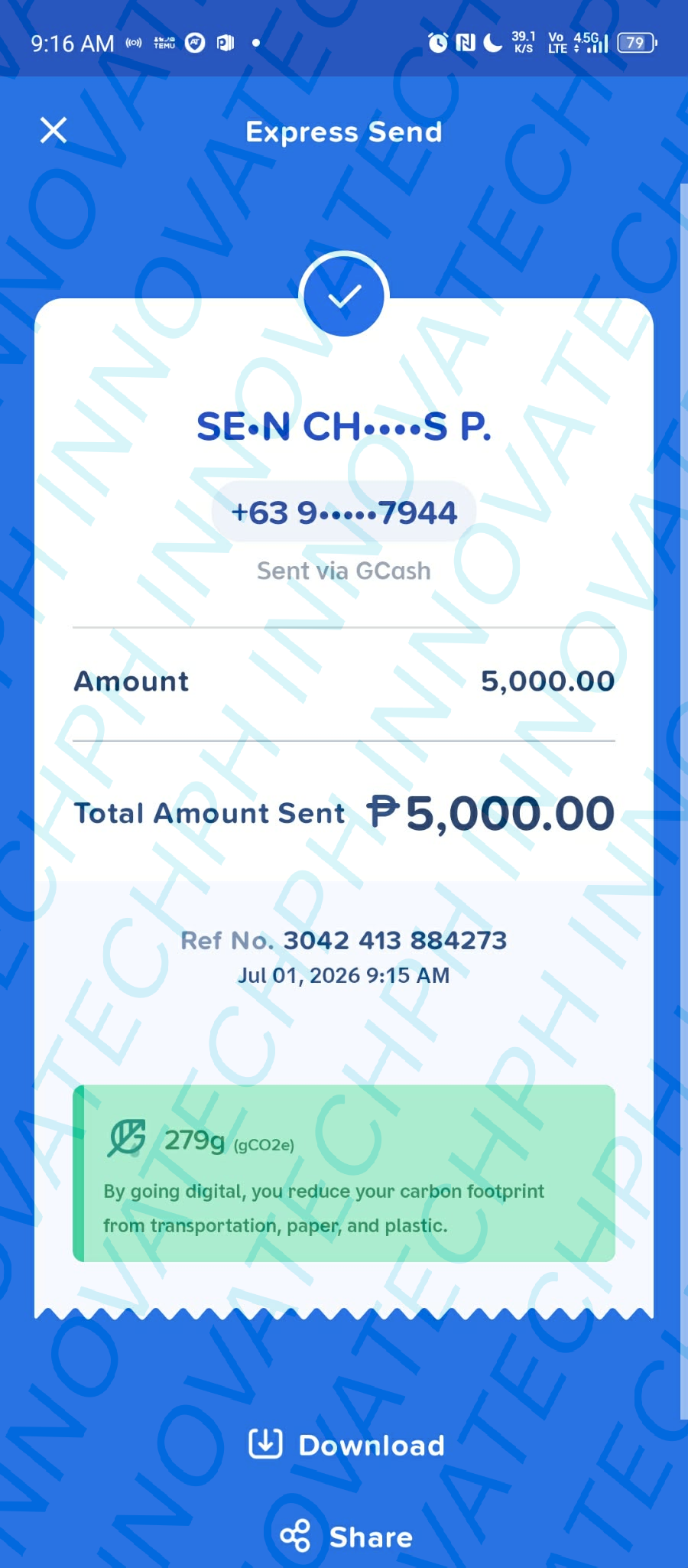 Receipt Proof