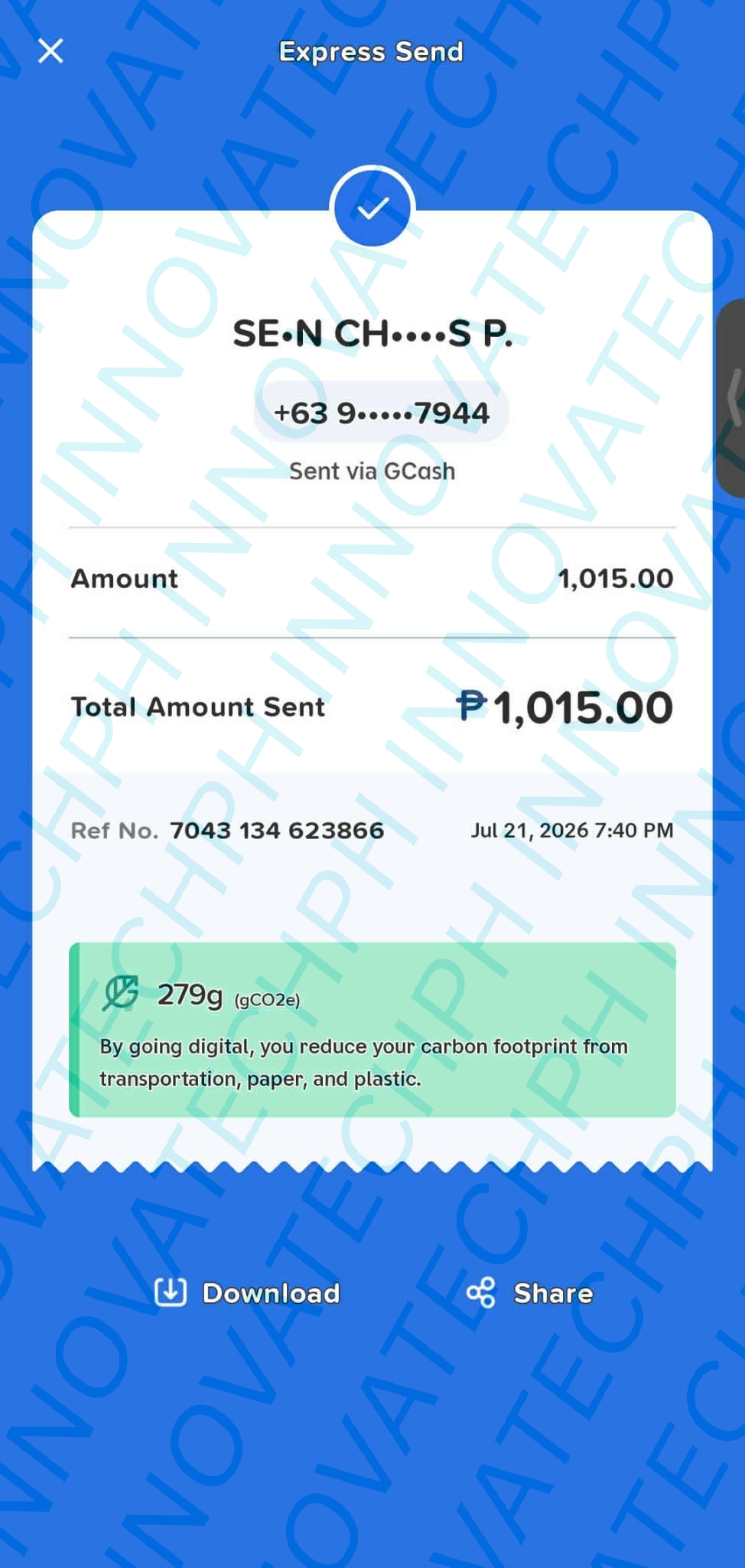 Receipt Proof