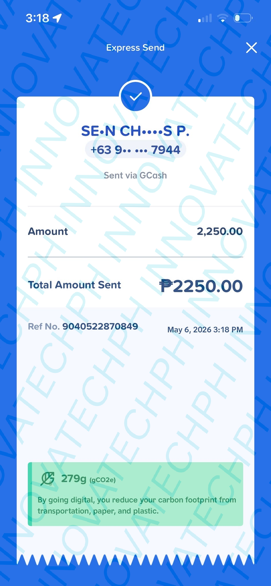 Receipt Proof